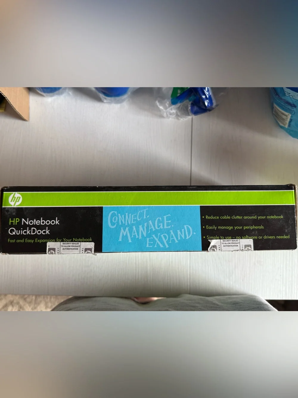 HP Green Black Blue Laptop QuickDock Box